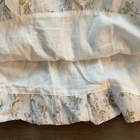 H&M X Brock Collection Tie Strap Smocked Floral Midi Dress NEW - Picture 11 of 12